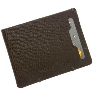 Hammer Anvil Mens Minimalist Front Pocket Wallet RFID Safe Leather Easy Pull Tab